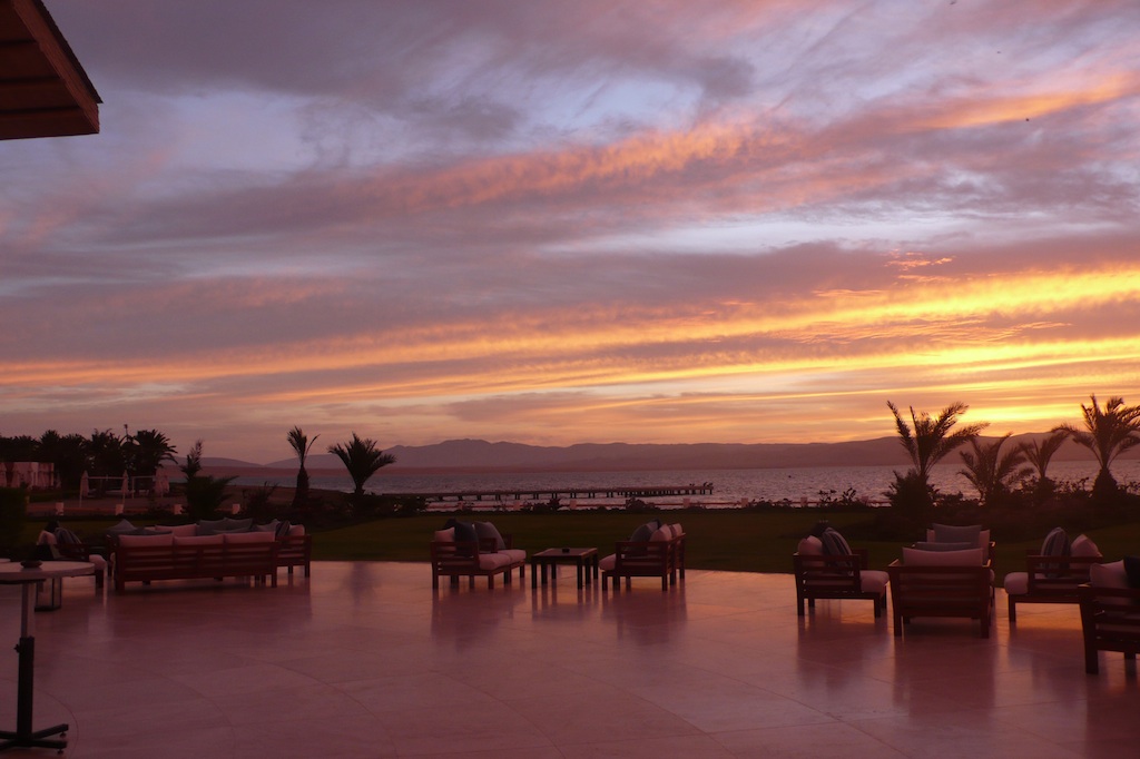 Sunset from the lounge terrace at Hotel Paracas  (Source: MRNY)