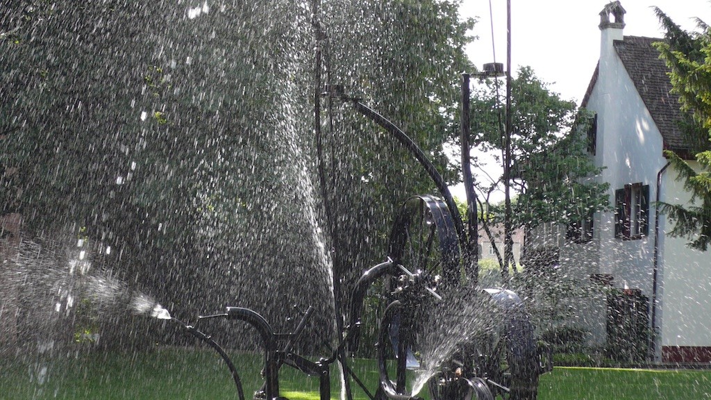 The Jean Tinguely Fountain in front of the Tinguely Museum in Basel (Source: MRNY)