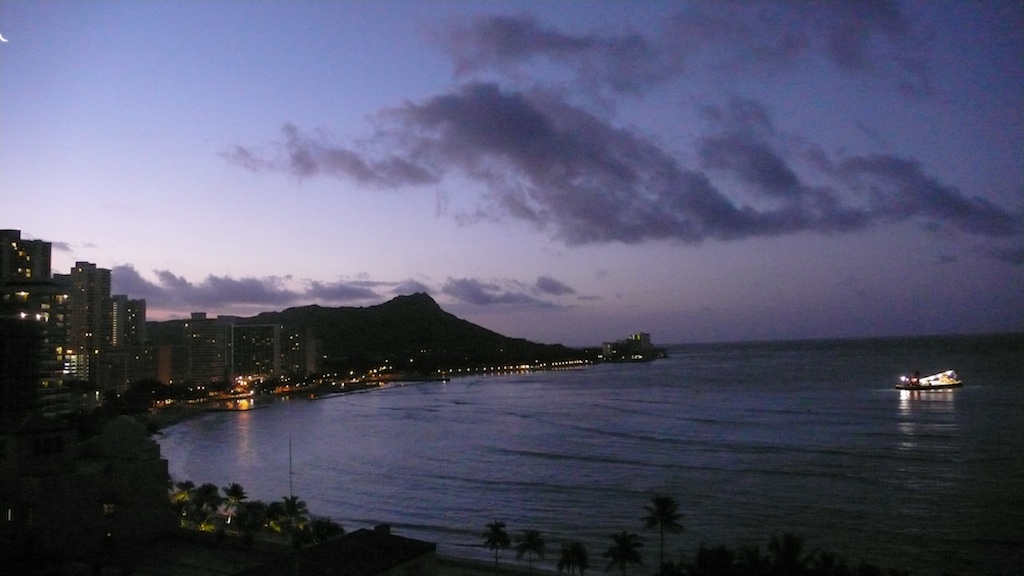 View of sunrise from Sheraton Waikiki (Source: MRNY) 